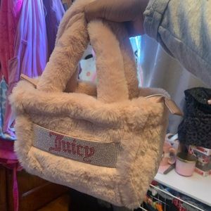 Juicy couture mini fur bag